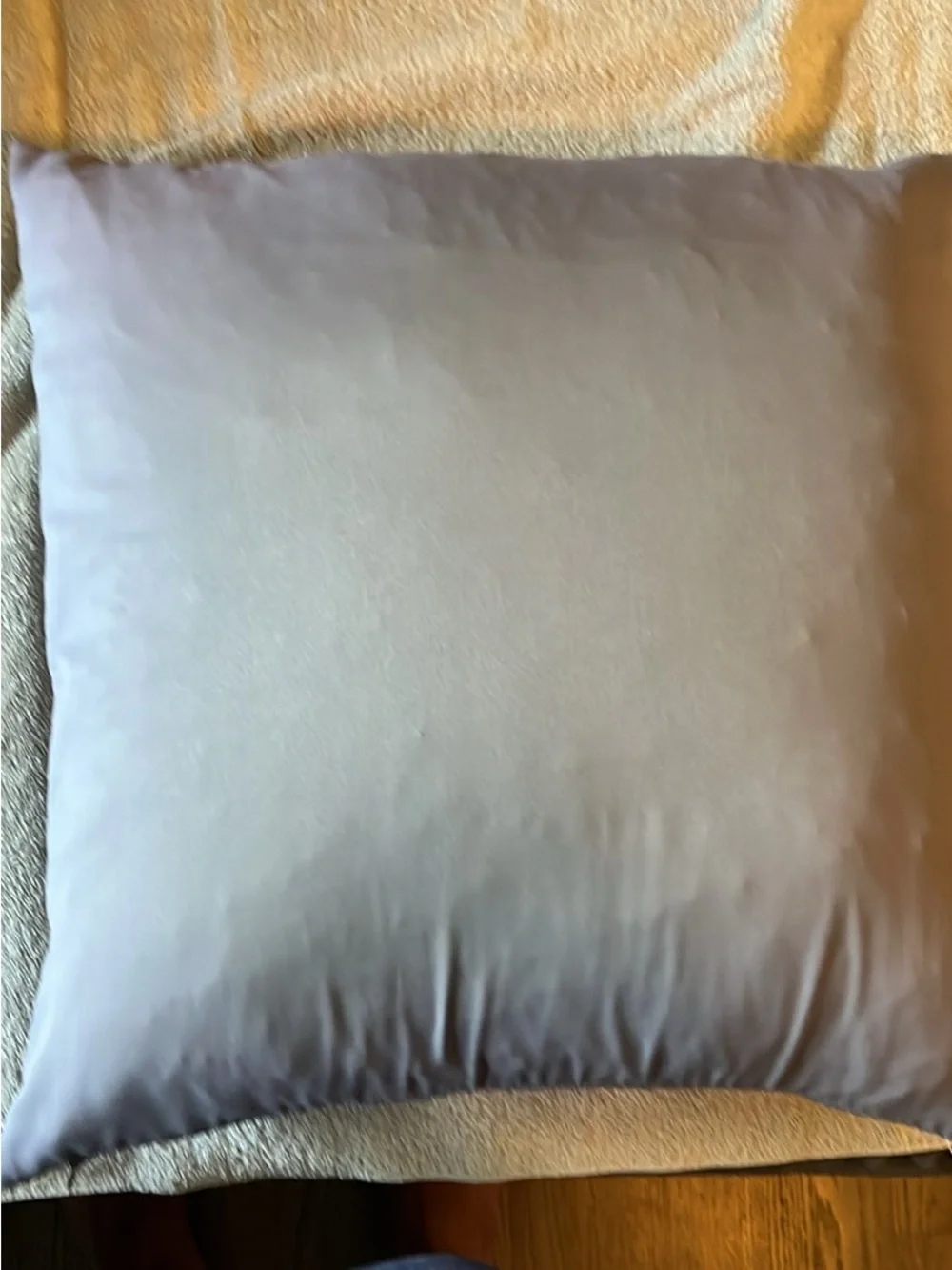 Quilted Pair Diamond Accent Pillow - Light Gray
